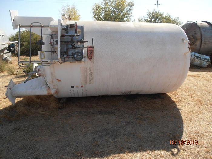 Used Tank, 1,285 Gallon, S/st, Ln2 Storage, 65 PSI, Cryogenic, #S737837
