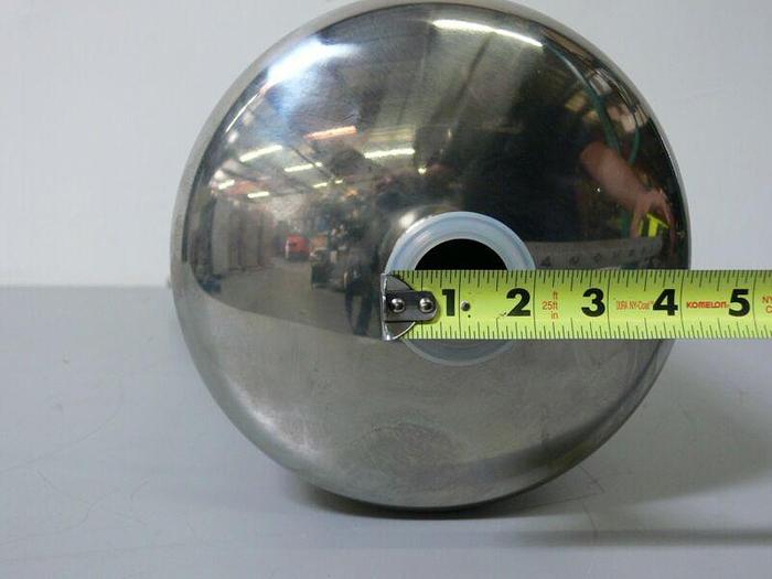 Used Sartorius Stedim 10 Liter 316L Stainless Steel Pressure Vessel w/ Bottom Drain