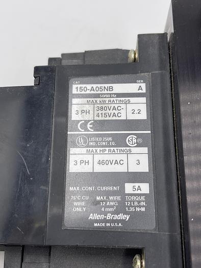 Used Allen-Bradley 150-A05NB Ser A