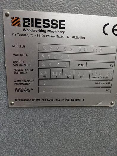 Usato Biesse used machine and refurbished macchian usata e ricondizionta Rover 30 XL2