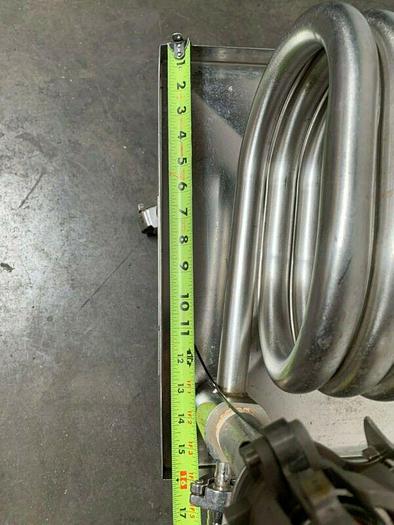 Used Exergy Incorporated 00644-3 Stainless Steel Heat Exchanger on Rolling Cart