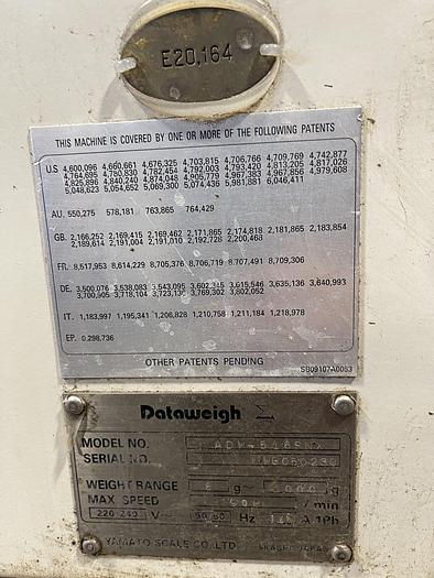 Used Yamato Data Weigh Combination Scale