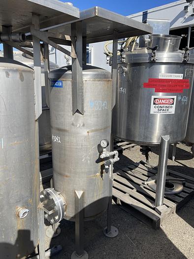 Used 75 Gallon Stainless Steel Vacuum Tank #3242