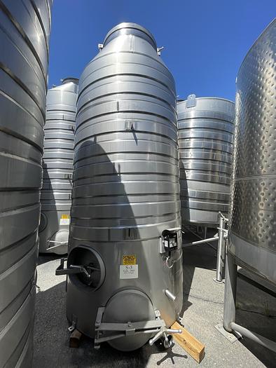Used 1,661 Gallon Stainless Steel Jacketed White Wine Tanks