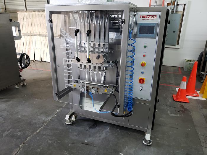 Used Tur Pack 5 Lane  Stick Pack Vertical Form Fill & Seal Bagger