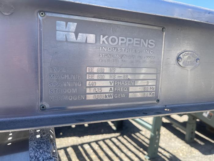 Used 14" Wide x 80" Long Stainless Steel Intra- Lox Flat Belt Conveyor