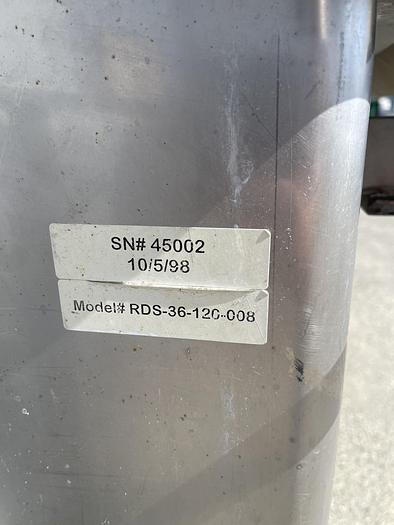 Used Stainless Steel Brine Filtration Unit Model RDS-36-120-008