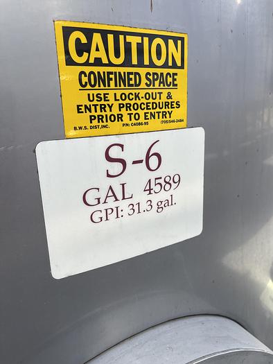 Used 4,589 Gallon Stainless Steel Jacketed White Wine Tanks