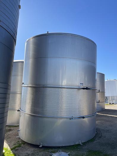 Used 12,100 Gallon Mueller Vertical Stainless Steel Wine Tank