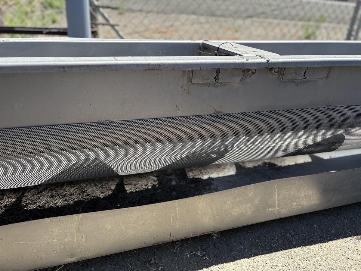 Used 12'' Wide x 10' Long Stainless Steel Screw Conveyor