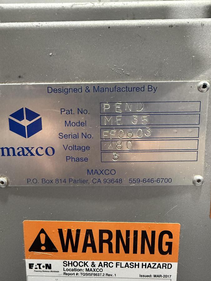 Used Bag In A Box Filling Line