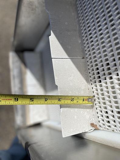 Used Stainless Steel Incline Conveyor 13" Wide x 12' Long