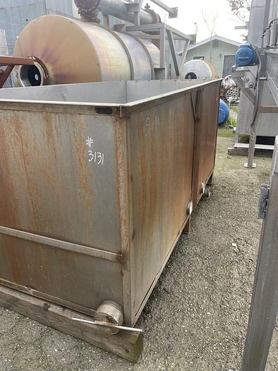 Used 800 Gallon Rectangular Stainless Steel Tank #3131