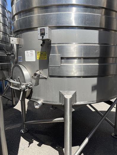 Used 1,680 Gallon JV Northwest Inc. Stainless Steel Tanks