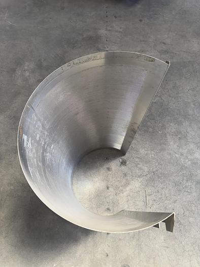 Used FMC 100 Pulper -Finisher Screen  Size .060