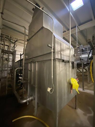 Used Stainless Steel Lye Peeler with Rotary Stainless Steel Tumbler