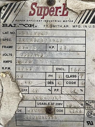 Used 20 HP Waukesha Inline High Shear Pump