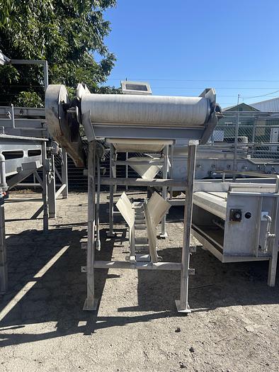 Used Valley Welding Machine Works Incline Sorting Conveyor