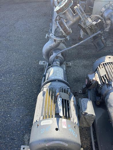 Used Vaughan Chopper Pump 4"x 8" Flanged Inlet Outlet