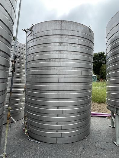 Used 5,483 Gallon Stainless Steel Jacketed White Wine Tanks