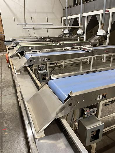 Used Hand Pack Sorting Line For Boxes/Totes