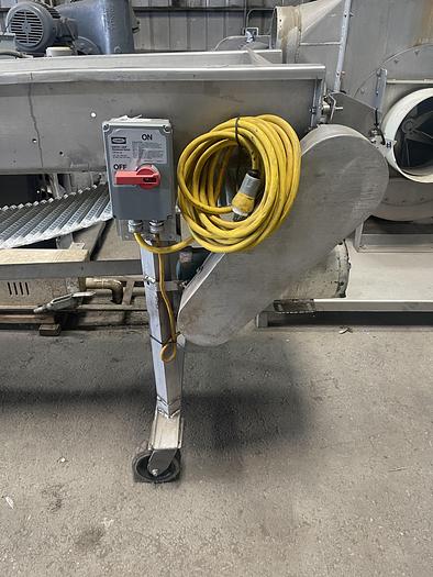 Used 18" Wide x 12' Long Plastic Belt Conveyor