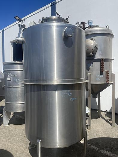 Used LEE 600 Gallon Stainless Steel Deaerator Tank