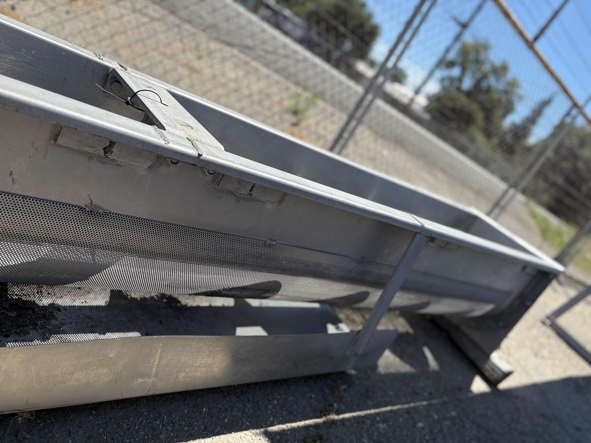 Used 12'' Wide x 10' Long Stainless Steel Screw Conveyor
