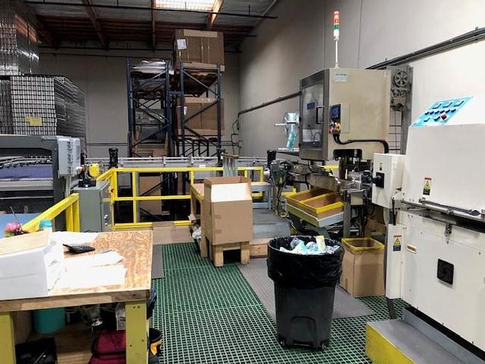 Used Can Sleeving Setup for Depalletizing and Full Auto Repalletizing Cans