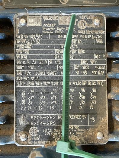 Used Fristam Model FPR711-130 1.5" x 2" Centrifugal Pump