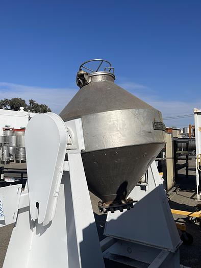 Used Stainless Steel Double Cone Granular Tumbler /Mixer
