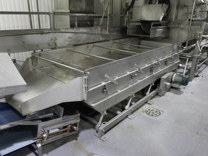 Used 11' Long x 48" Wide Stainless Steel Dewatering Vibratory Shaker