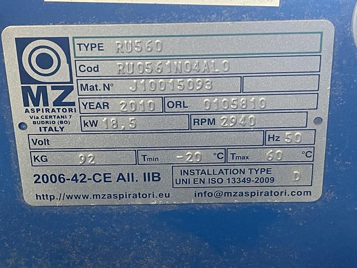 Used MZ Aspiratri Direct Drive Blower