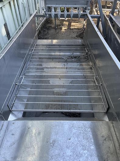 Used Commercial Mfg. 30'' Wide x 78'' Long Stainless Steel Dewatering Shaker