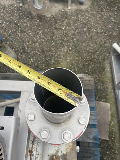 Used Stainless Steel  Flume Hopper 78 in. x 46 in. x 28 in with Cornell Pump and Motor