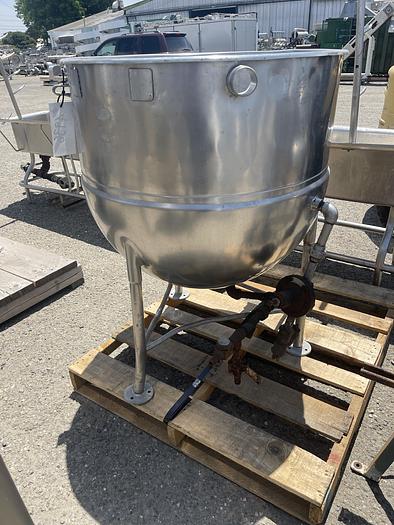 Used 100 Gallon Stainless Steel Jacketed Steam Kettle