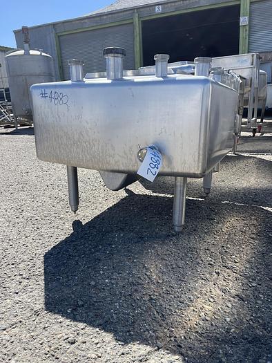 Used 150 Gallon Stainless Steel Square Balance Tank