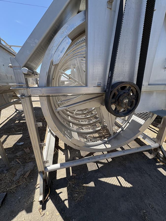 Used Stainless Steel Cleaning Screen 68" Diameter x 12.5' Long