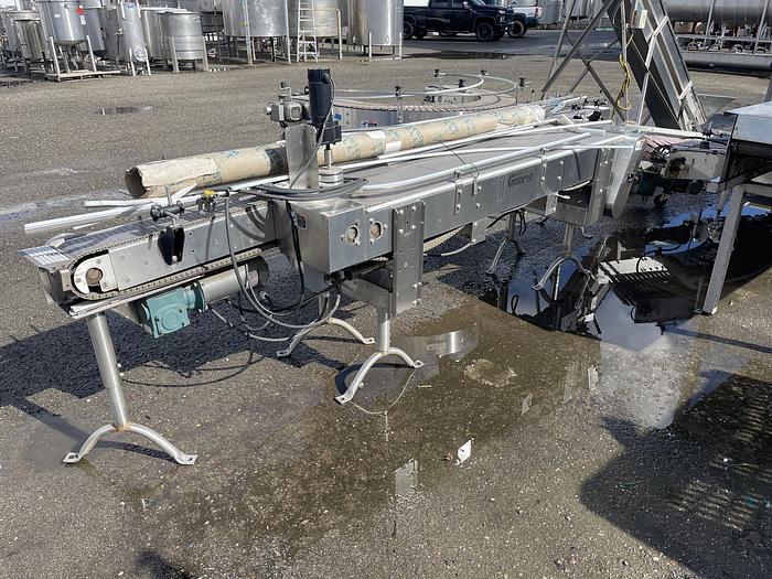 Used 6" Wide x 12' Long Garvey Plastic Link Belt Conveyor