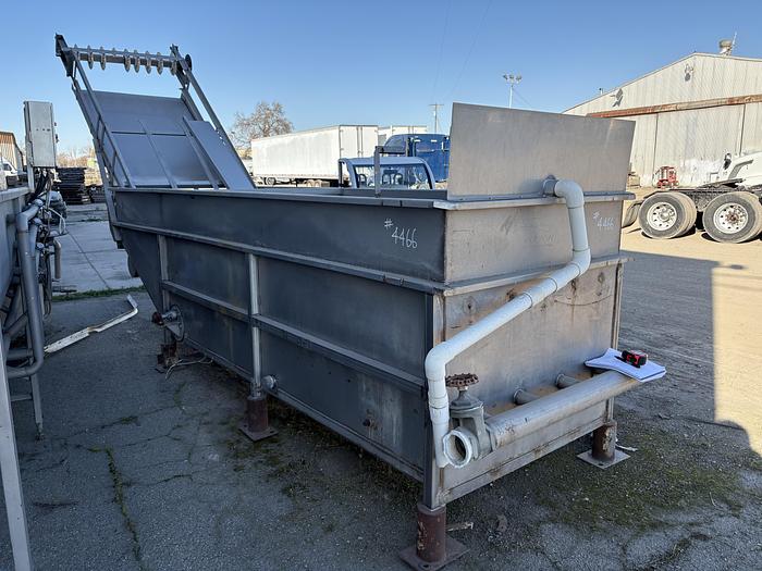 Used Stainless Steel Wash Tank 48" W x 14' L x 45" D