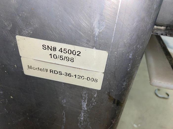 Used Stainless Steel Brine Filtration Unit Model RDS-36-120-008