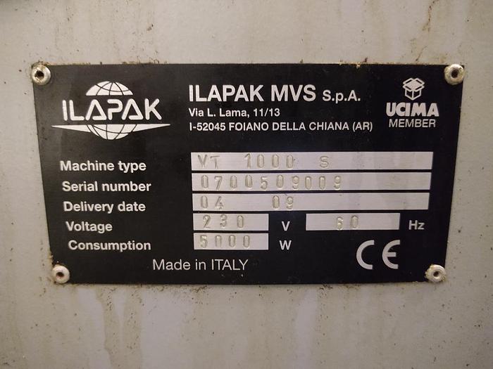 Used Ilapak Vegatronic 1000 Vertical Form Fill & Seal Bagger/ Combi 10 Bucket Combination Scale