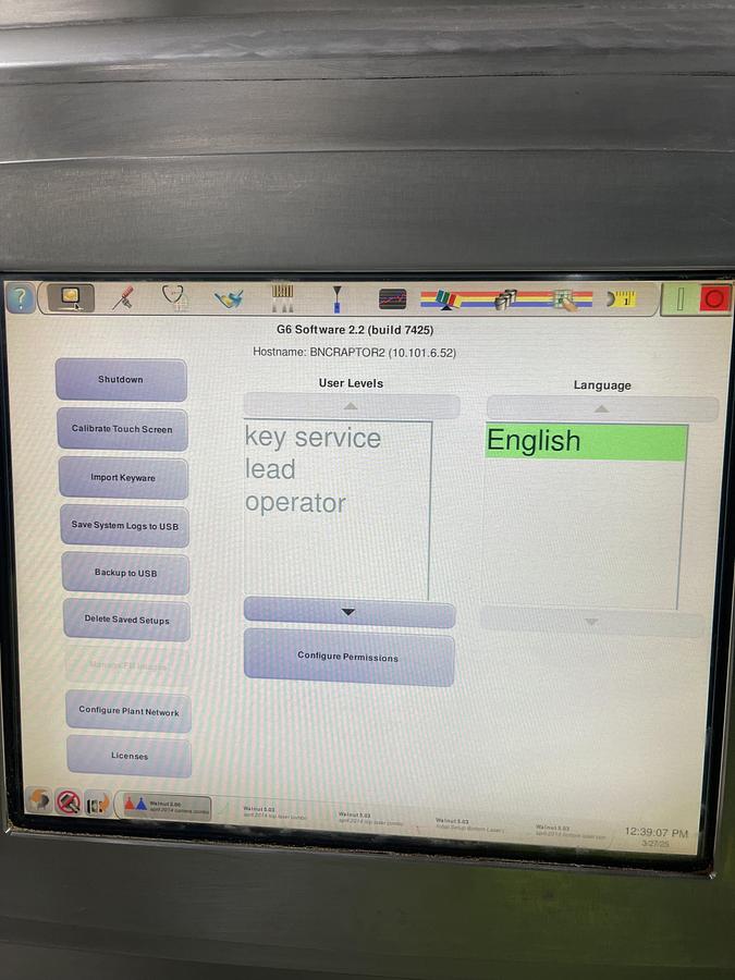 Used Walnut Sorting Line By KEY Optyx