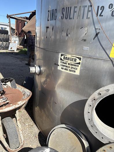 Used 10,000 Gallon Stainless Steel Storage Silo