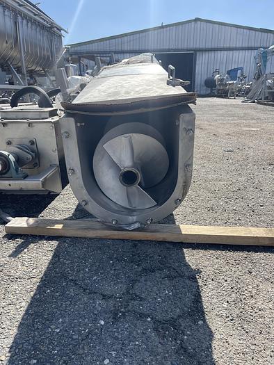 Used 25' KOFAB Incline Stainless Steel Auger Screw Conveyor