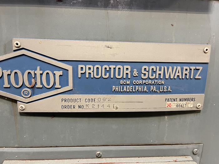 Used Proctor & Schwartz Tray Dryer