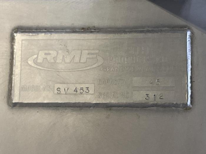 Used RMF Stainless Steel Snorkel Vac Bag Sealer Model 453