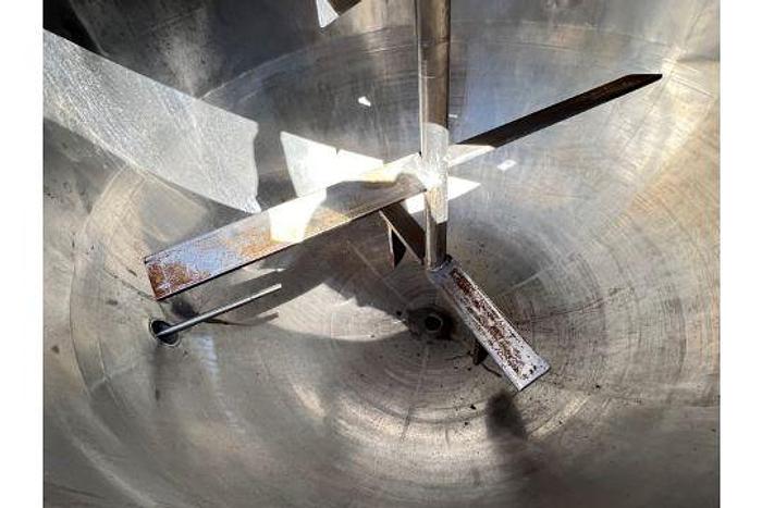 Used 200 Gallon Lee Stainless Steel Jacketed Steam Kettle
