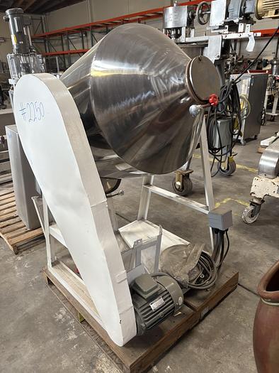 Used Stainless Steel Double Cone Mixer #2250
