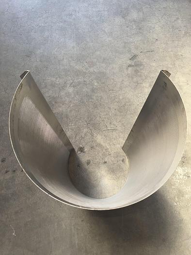 Used FMC 100 Pulper -Finisher Screen  Size .060